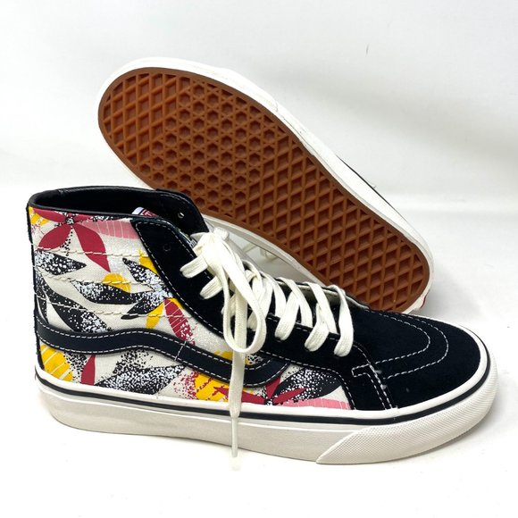 VANS Sk8-Hi 38 Decon S Tropic Palm Black Canvas Women's Size 8 VN0A4UWN2UD - Picture 7 of 8